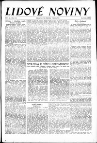 Lidov noviny z 23.3.1933, edice 1, strana 1