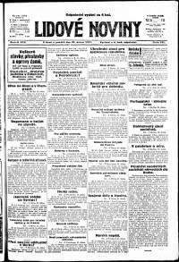 Lidov noviny z 23.4.1917, edice 2, strana 1