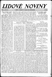Lidov noviny z 23.4.1923, edice 1, strana 1