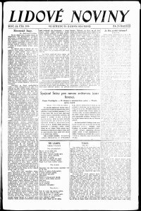 Lidov noviny z 23.4.1924, edice 1, strana 1