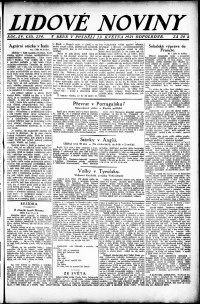 Lidov noviny z 23.5.1921, edice 3, strana 1