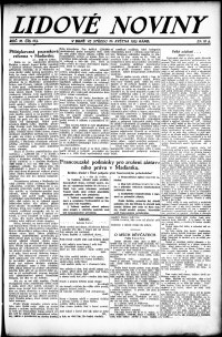 Lidov noviny z 23.5.1923, edice 1, strana 1