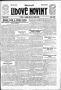 Lidov noviny z 23.6.1917, edice 1, strana 1