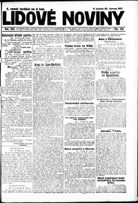 Lidov noviny z 23.6.1917, edice 2, strana 1
