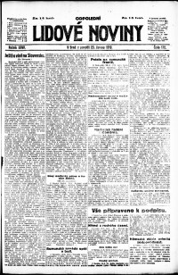Lidov noviny z 23.6.1919, edice 2, strana 1