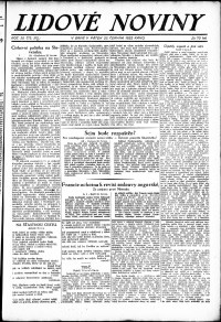 Lidov noviny z 23.6.1922, edice 1, strana 1
