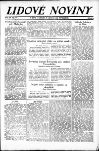 Lidov noviny z 23.6.1923, edice 1, strana 1