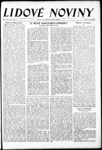 Lidov noviny z 23.6.1933, edice 1, strana 1