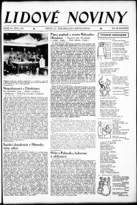 Lidov noviny z 23.6.1933, edice 2, strana 1