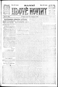 Lidov noviny z 23.7.1918, edice 1, strana 1