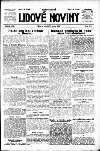 Lidov noviny z 23.8.1919, edice 2, strana 1