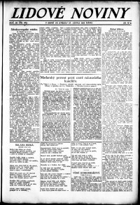 Lidov noviny z 23.8.1922, edice 1, strana 1