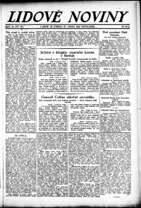Lidov noviny z 23.8.1922, edice 2, strana 1
