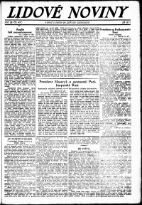 Lidov noviny z 23.9.1921, edice 2, strana 1
