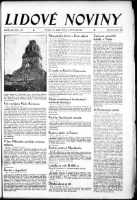 Lidov noviny z 23.9.1932, edice 2, strana 1
