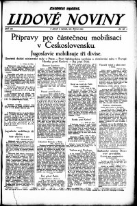 Lidov noviny z 23.10.1921, edice 2, strana 1