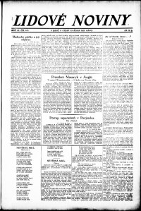 Lidov noviny z 23.10.1923, edice 1, strana 1