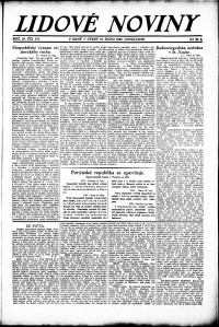 Lidov noviny z 23.10.1923, edice 2, strana 1