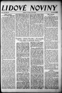 Lidov noviny z 23.10.1934, edice 1, strana 1