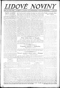 Lidov noviny z 23.11.1920, edice 2, strana 1