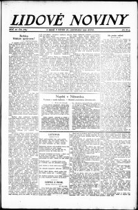 Lidov noviny z 23.11.1923, edice 1, strana 1