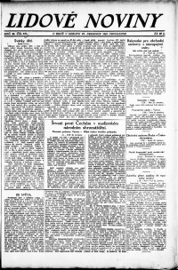 Lidov noviny z 23.12.1922, edice 2, strana 1