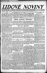 Lidov noviny z 24.1.1920, edice 2, strana 1