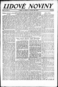 Lidov noviny z 24.1.1923, edice 1, strana 1