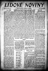 Lidov noviny z 24.1.1924, edice 1, strana 1