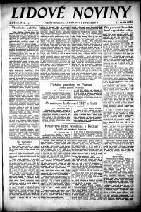 Lidov noviny z 24.1.1924, edice 2, strana 1