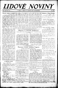 Lidov noviny z 24.2.1922, edice 2, strana 1