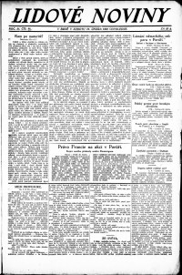 Lidov noviny z 24.2.1923, edice 2, strana 1