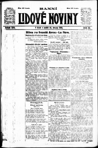 Lidov noviny z 24.3.1918, edice 1, strana 1