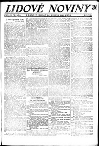 Lidov noviny z 24.3.1920, edice 1, strana 1