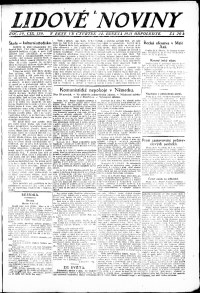 Lidov noviny z 24.3.1921, edice 1, strana 1