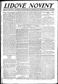 Lidov noviny z 24.3.1921, edice 2, strana 1