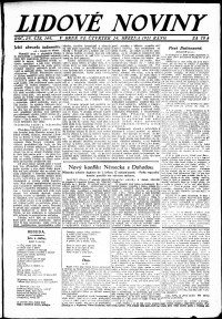 Lidov noviny z 24.3.1921, edice 3, strana 1
