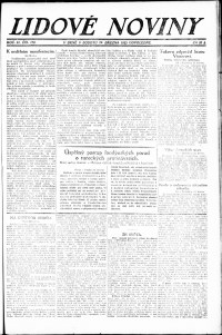 Lidov noviny z 24.3.1923, edice 2, strana 1