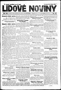 Lidov noviny z 24.4.1917, edice 1, strana 1