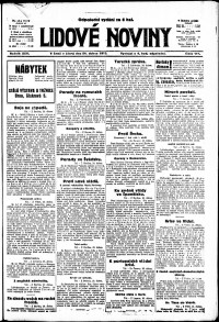 Lidov noviny z 24.4.1917, edice 3, strana 1