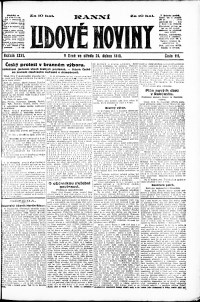 Lidov noviny z 24.4.1918, edice 1, strana 1
