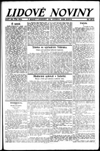 Lidov noviny z 24.4.1920, edice 1, strana 1