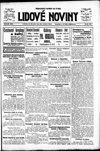 Lidov noviny z 24.5.1917, edice 3, strana 1