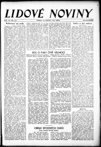 Lidov noviny z 24.5.1933, edice 1, strana 1