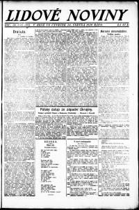 Lidov noviny z 24.6.1920, edice 1, strana 1