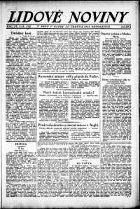 Lidov noviny z 24.6.1921, edice 2, strana 1
