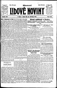 Lidov noviny z 24.7.1917, edice 1, strana 1