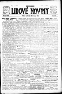 Lidov noviny z 24.7.1919, edice 2, strana 1