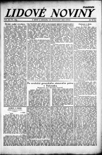Lidov noviny z 24.7.1922, edice 1, strana 1