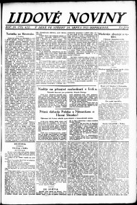 Lidov noviny z 24.8.1921, edice 2, strana 1